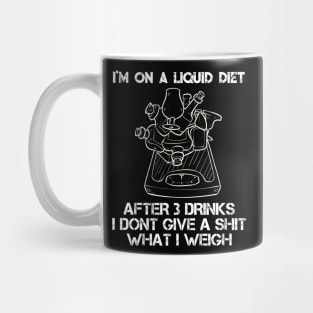 Funny Liquid Diet Weightloss Drinking Gym Workout Fitness Mug